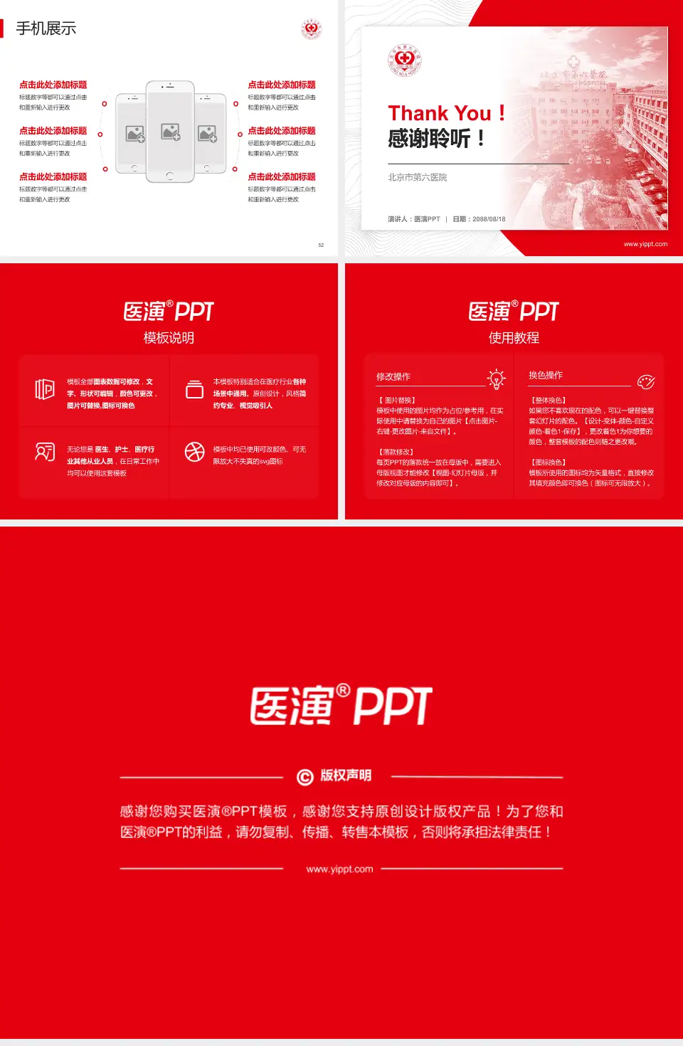 北京市第六医院医院管理报告PPT模板4:3格式幻灯片预览图7