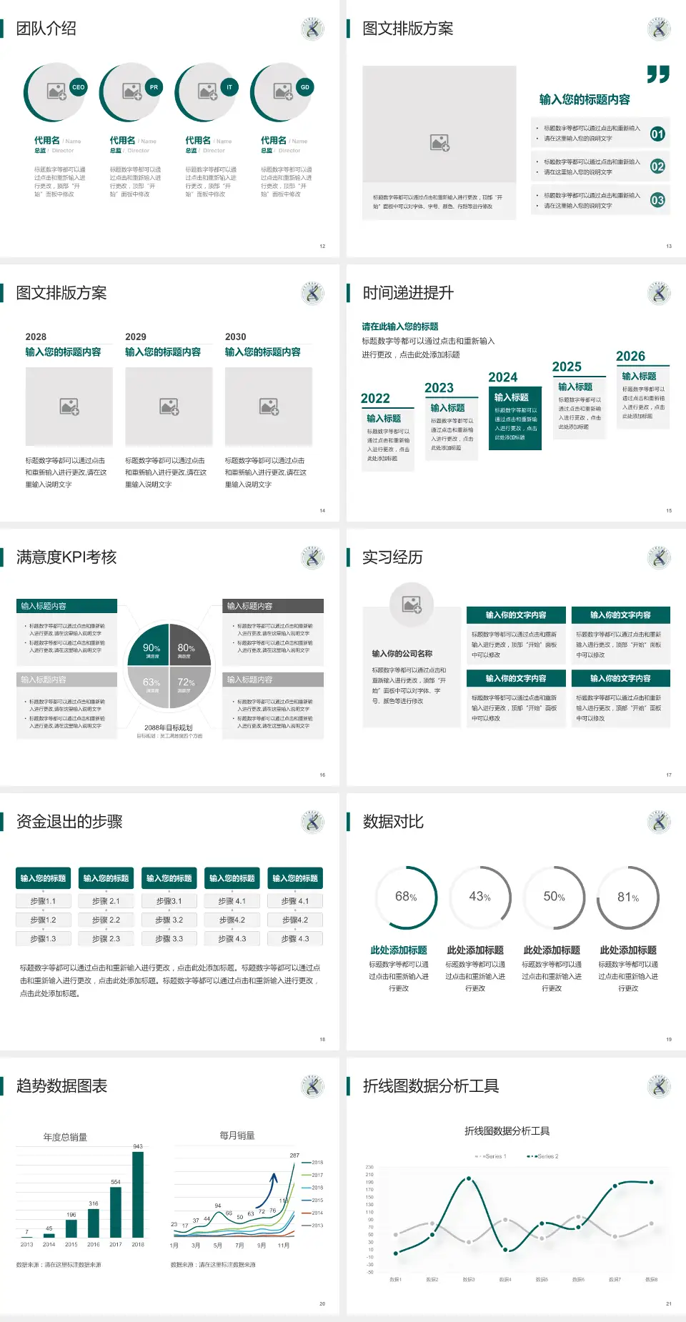 北京中西医结合医院培训与教育PPT模板4:3格式幻灯片预览图3