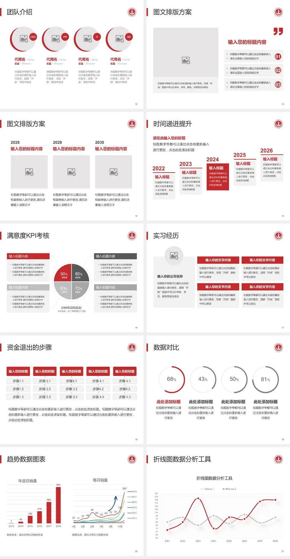 北京市海淀医院培训与教育PPT模板4:3格式幻灯片预览图3