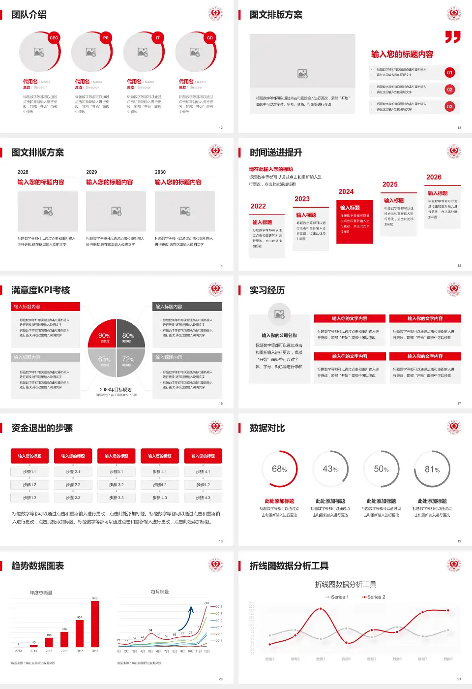 北京市第六医院培训与教育PPT模板16:9格式幻灯片预览图3
