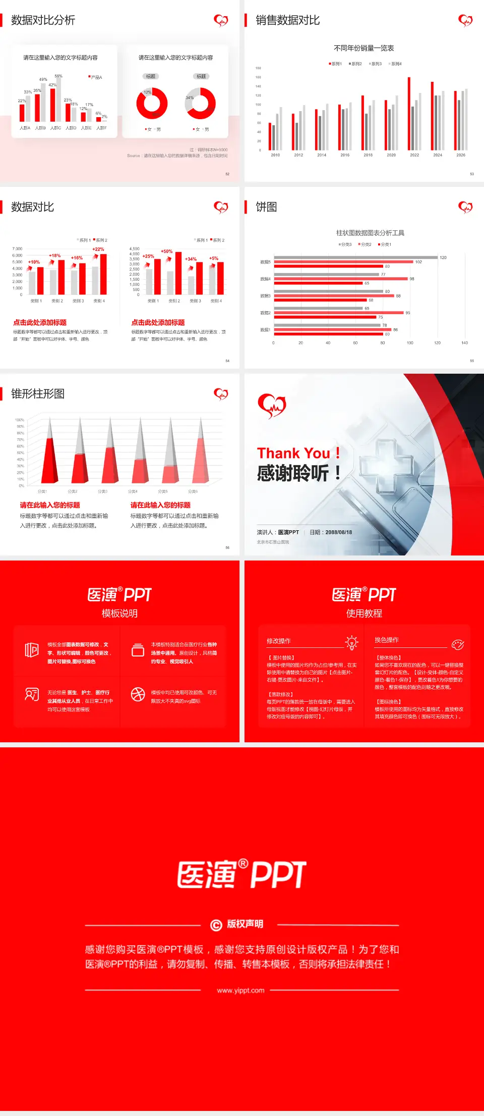 北京市石景山医院医疗行业比赛专用PPT模板4:3格式幻灯片预览图7