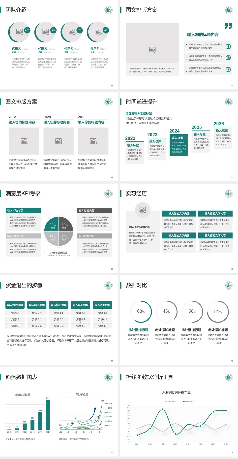 首都医科大学附属北京潞河医院培训与教育PPT模板4:3格式幻灯片预览图3