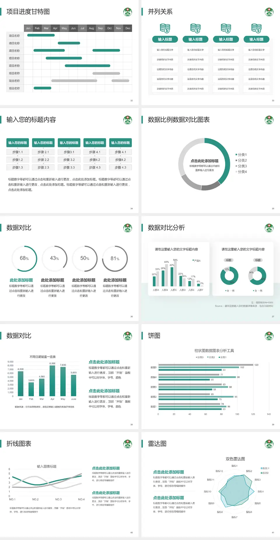 首都医科大学附属北京友谊医院项目申请与汇报PPT模板4:3格式幻灯片预览图5