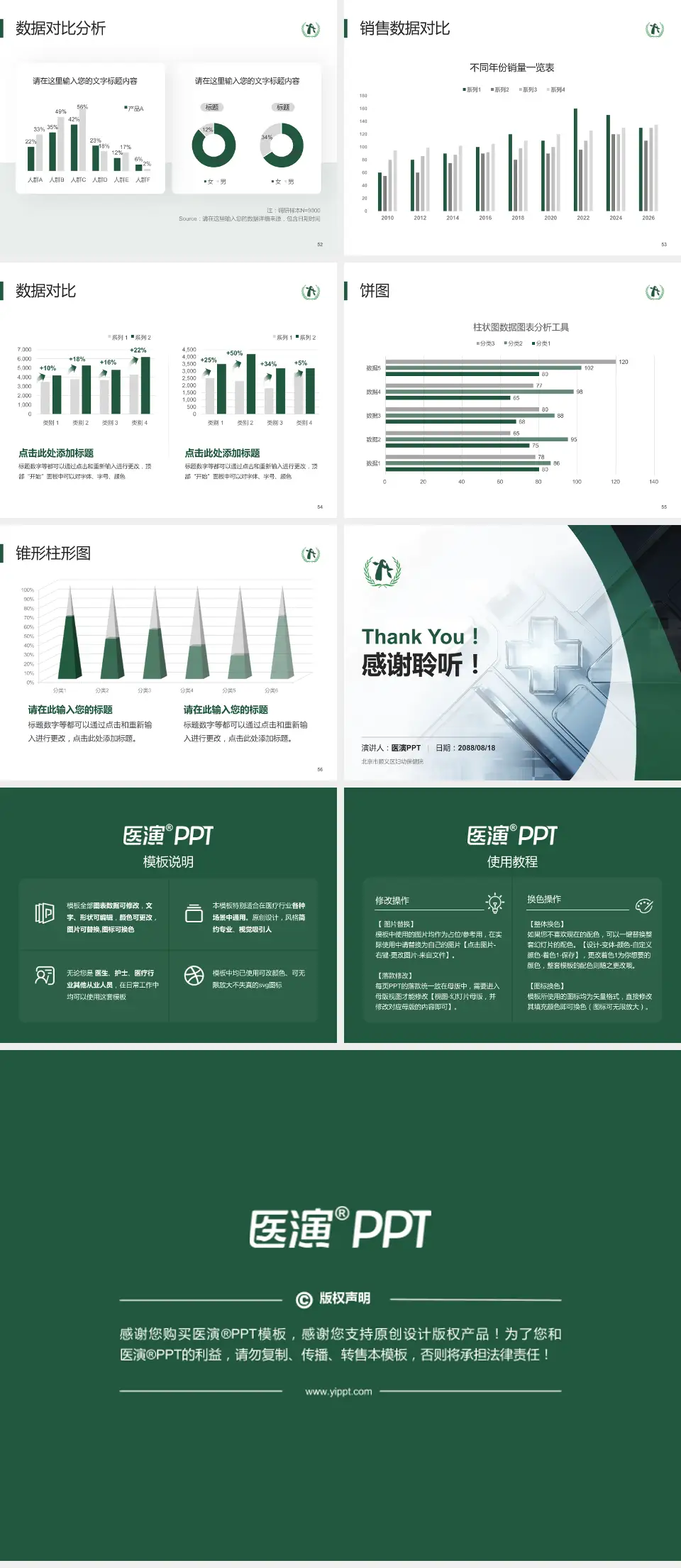 北京市顺义区妇幼保健院医疗行业比赛专用PPT模板4:3格式幻灯片预览图7