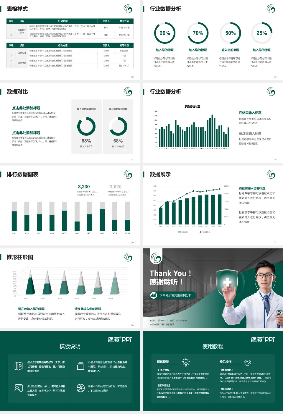 中国中医科学院广安门医院医疗知识普及PPT模板16:9格式幻灯片预览图5