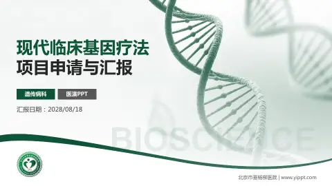 北京市垂杨柳医院项目申请与汇报PPT模板