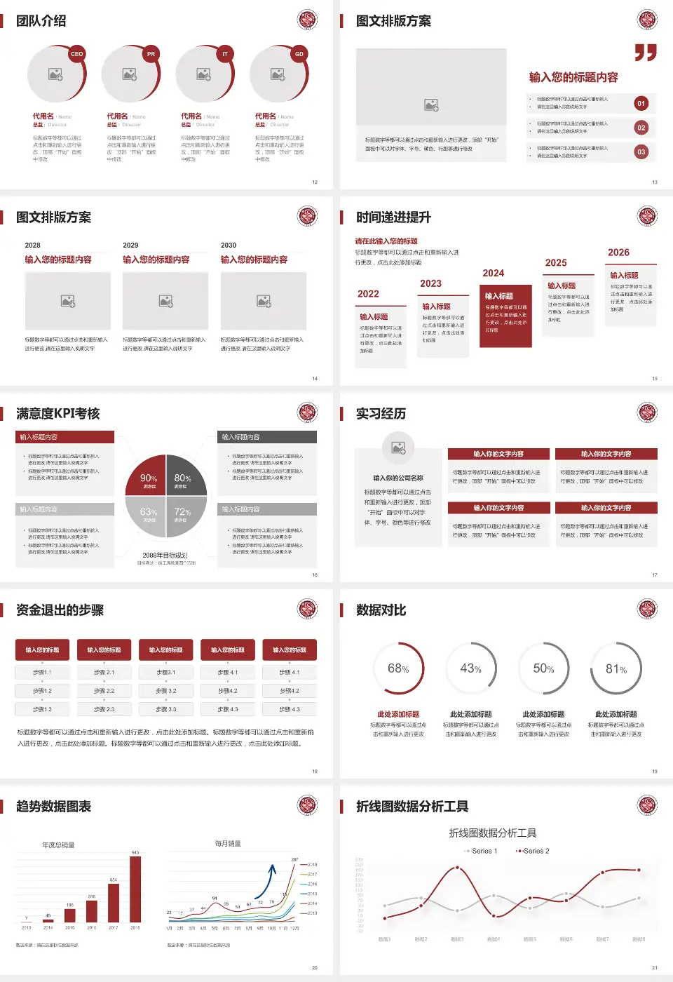 北京市二龙路医院培训与教育PPT模板16:9格式幻灯片预览图3