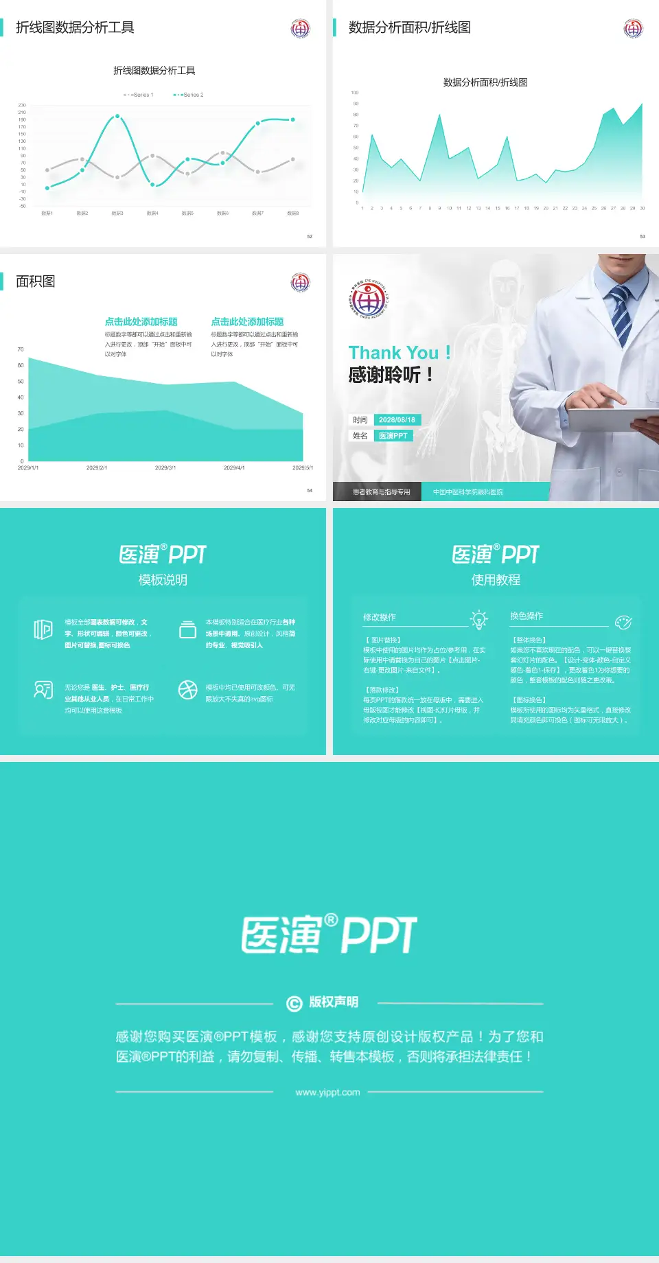 中国中医科学院眼科医院患者教育与指导PPT模板4:3格式幻灯片预览图7