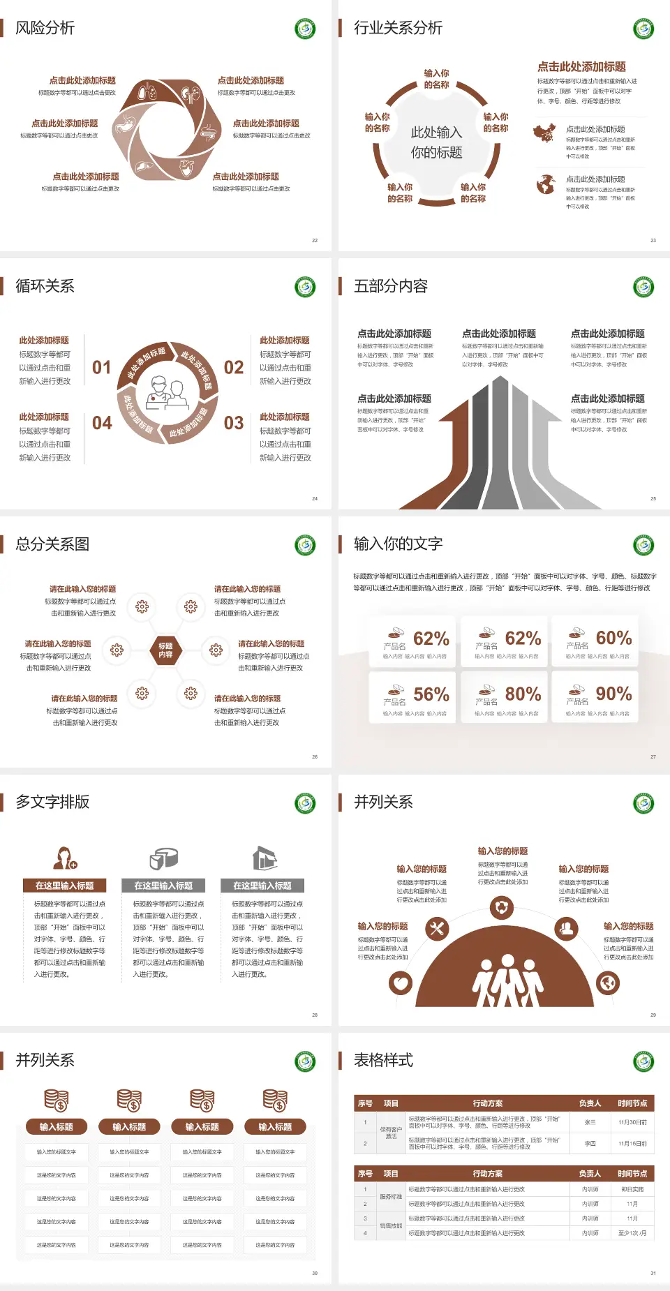 天津市滨海新区中医医院科室介绍与推广PPT模板4:3格式幻灯片预览图4