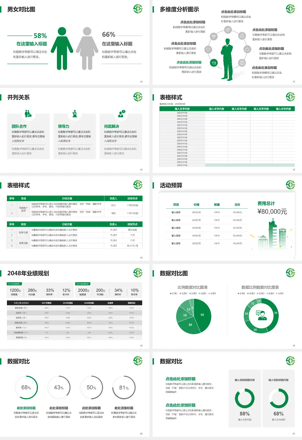 黄石市中心医院财务与预算报告PPT模板16:9格式幻灯片预览图3