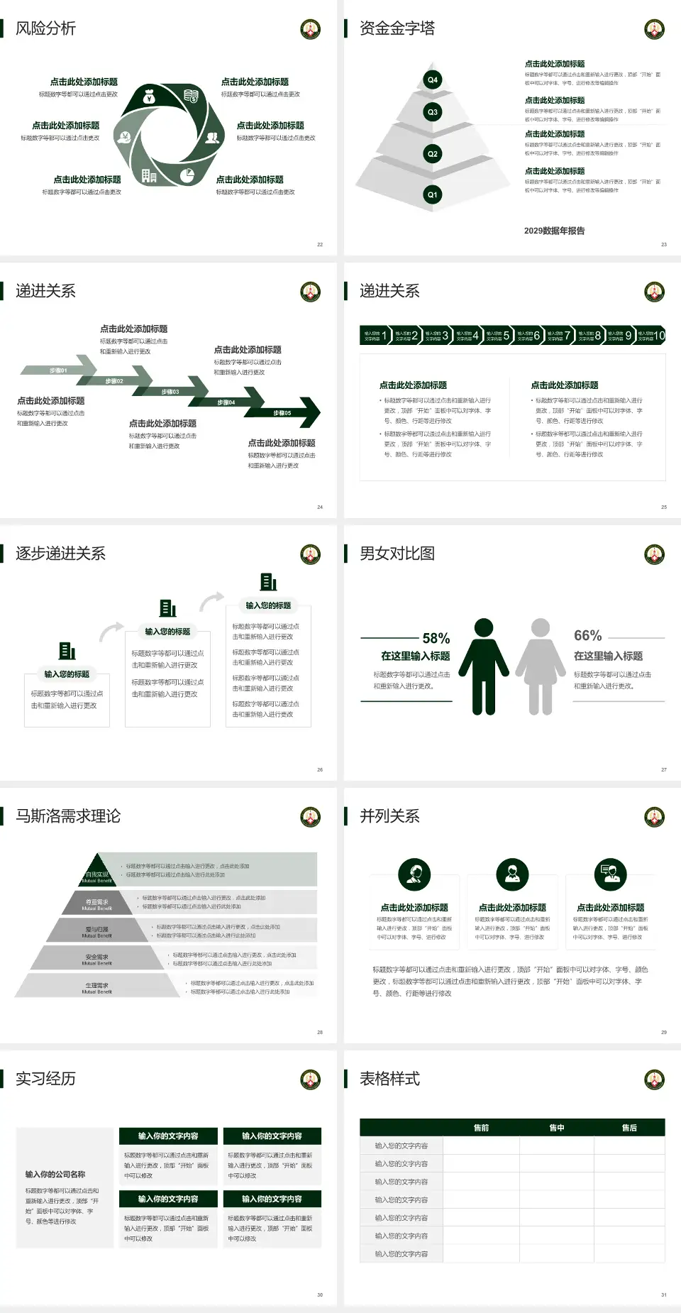 中国人民解放军火箭军总医院项目申请与汇报PPT模板4:3格式幻灯片预览图4