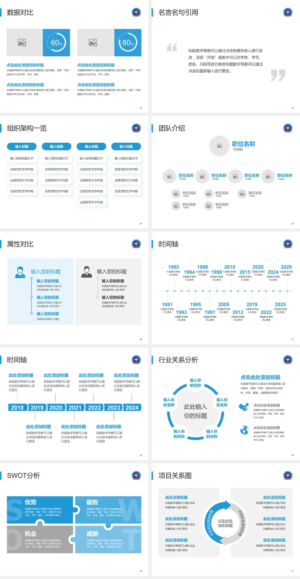中国人民解放军战略支援部队特色医学中心医院简介/日常通用PPT模板4:3格式幻灯片预览图4