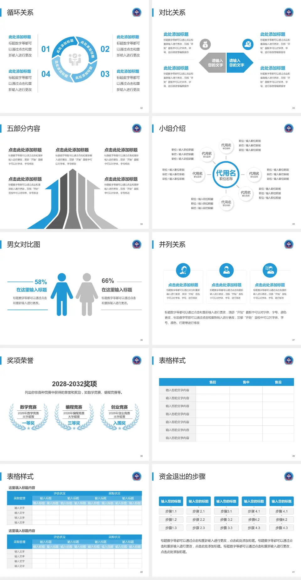 中国人民解放军战略支援部队特色医学中心医院简介/日常通用PPT模板4:3格式幻灯片预览图5