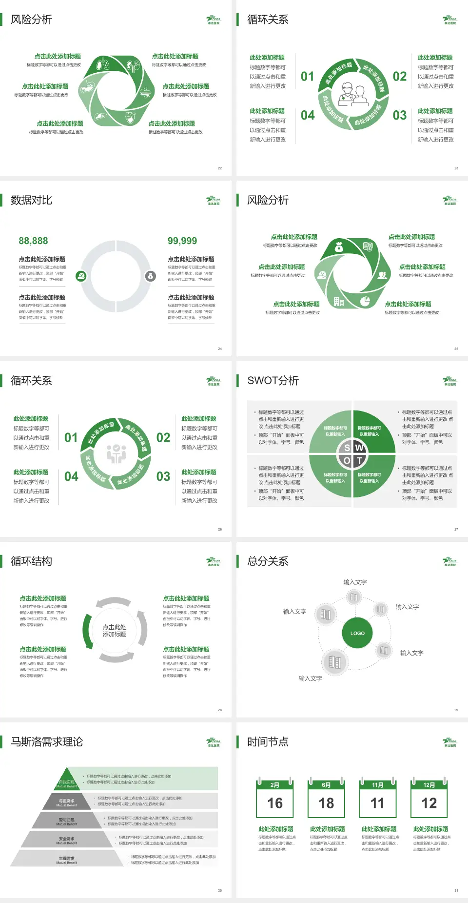 天津市泰达医院科研成果展示PPT模板4:3格式幻灯片预览图4