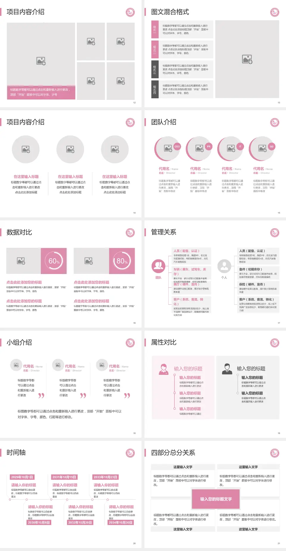 鄂州市妇幼保健院科室介绍与推广PPT模板4:3格式幻灯片预览图3
