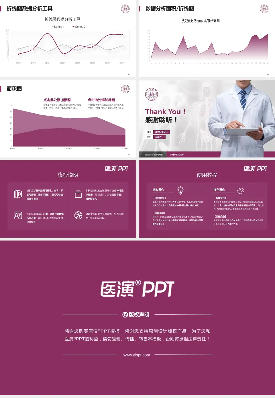 天津市口腔医院患者教育与指导PPT模板16:9格式幻灯片预览图7