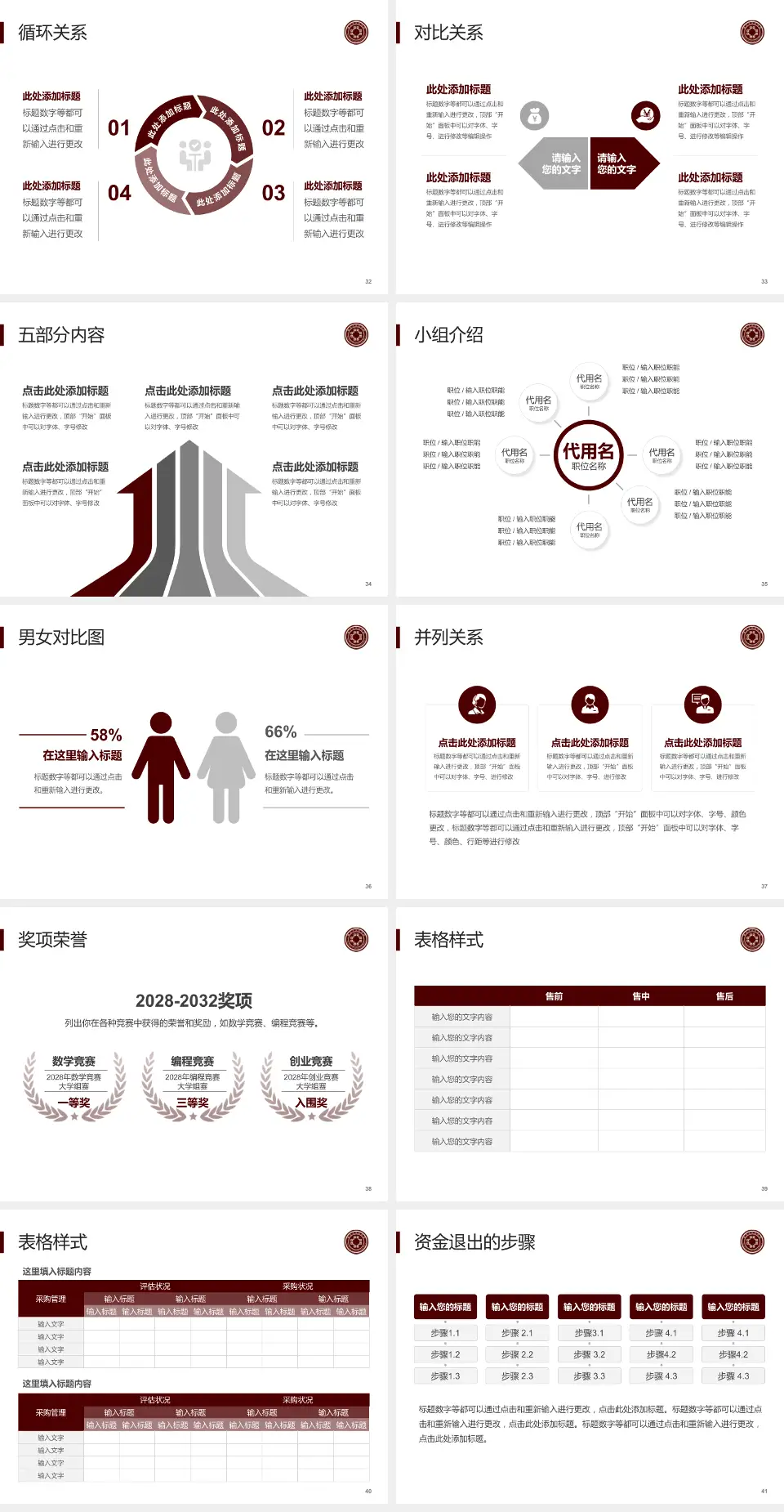 鄂州市中医院医院简介/日常通用PPT模板4:3格式幻灯片预览图5