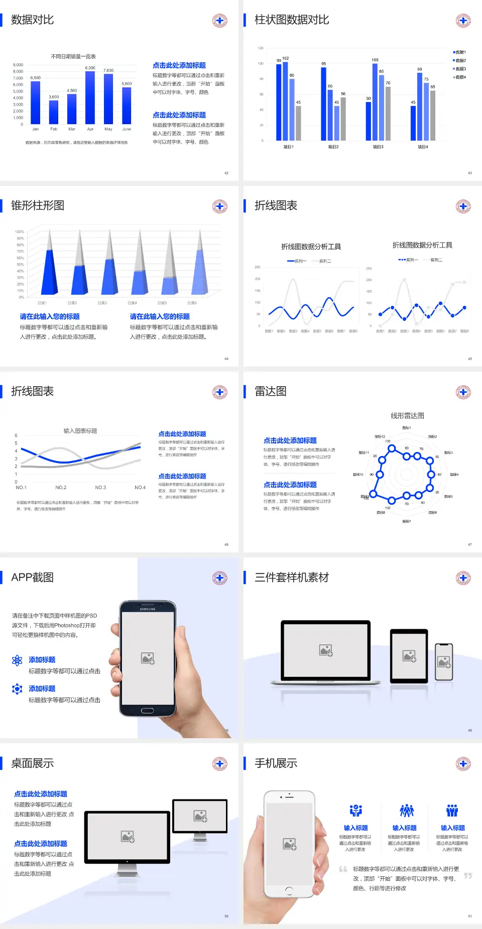 天津市宝坻区人民医院医院管理报告PPT模板4:3格式幻灯片预览图6