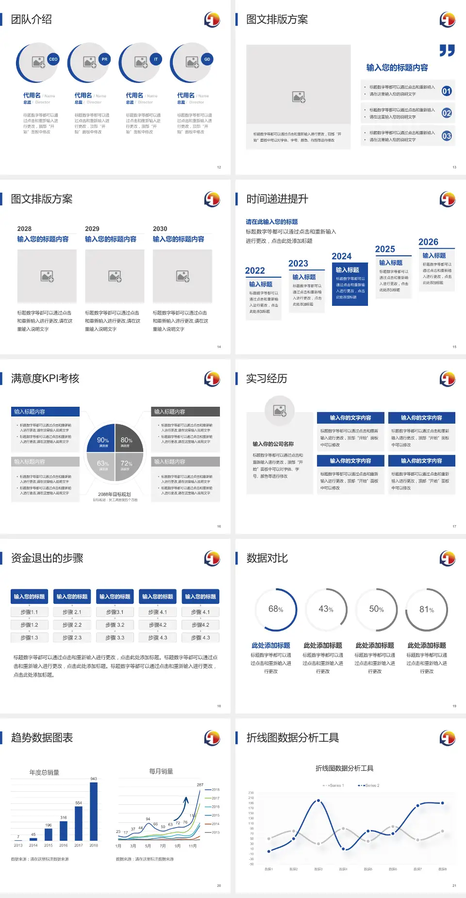 天津医科大学总医院培训与教育PPT模板4:3格式幻灯片预览图3