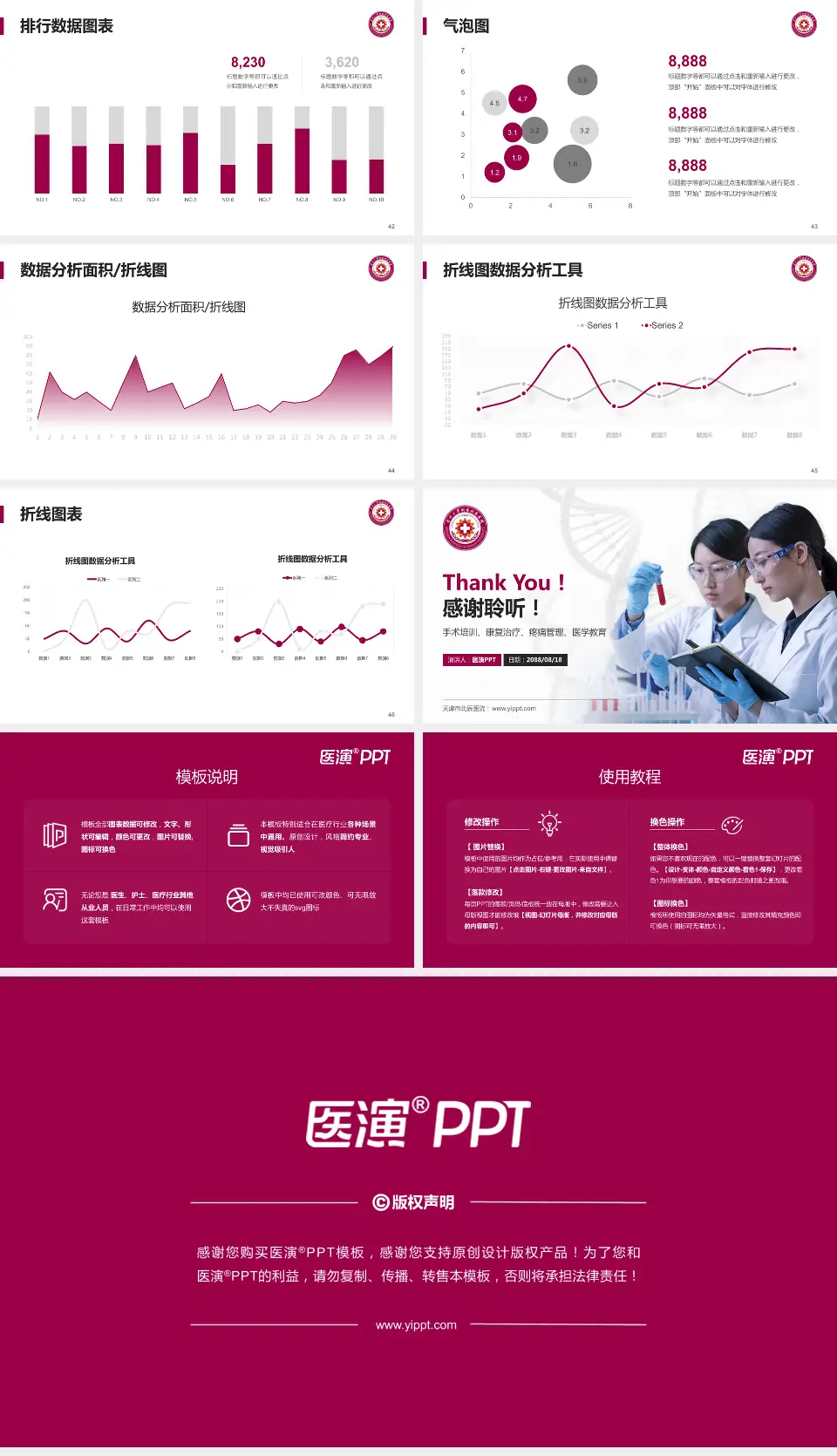 天津市北辰医院科研成果展示PPT模板16:9格式幻灯片预览图6