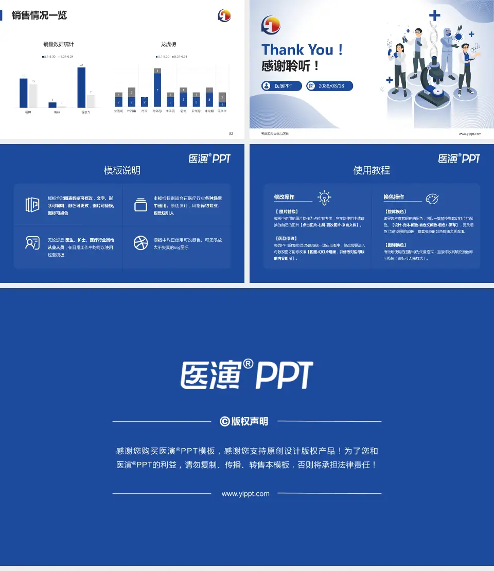 天津医科大学总医院品管圈PDCA演示专用PPT模板16:9格式幻灯片预览图7
