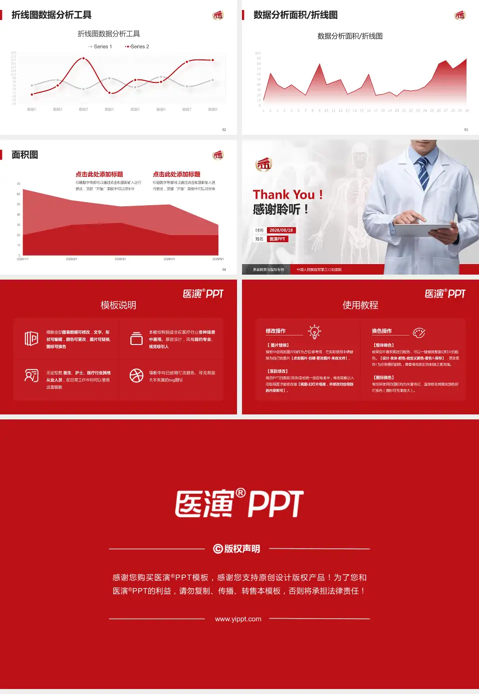 中国人民解放军第三〇五医院患者教育与指导PPT模板16:9格式幻灯片预览图7