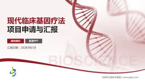 天津市北辰区中医院项目申请与汇报PPT模板