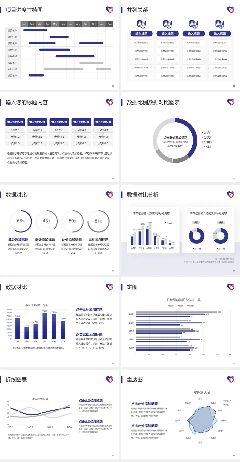 天津市南开区王顶堤医院项目申请与汇报PPT模板4:3格式幻灯片预览图5