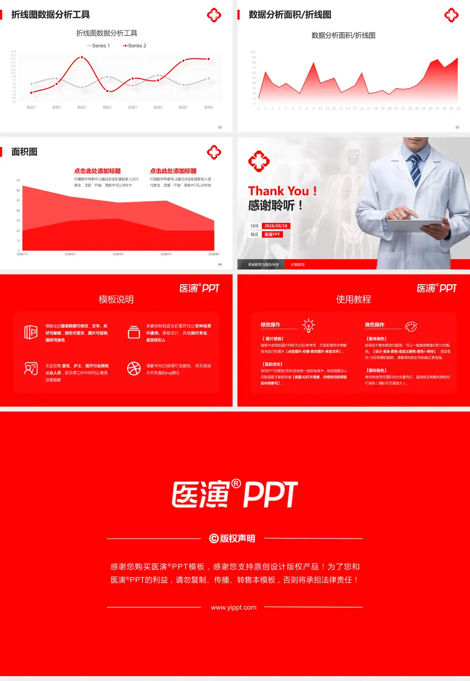 鄂钢医院患者教育与指导PPT模板16:9格式幻灯片预览图7