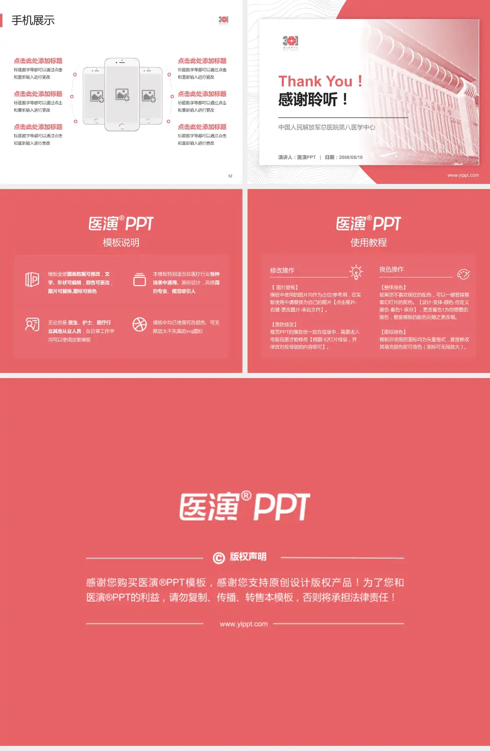 中国人民解放军总医院第八医学中心医院管理报告PPT模板4:3格式幻灯片预览图7