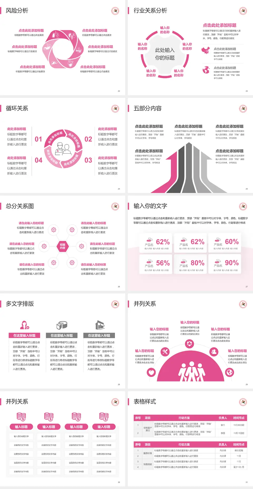 麻城市妇幼保健院科室介绍与推广PPT模板4:3格式幻灯片预览图4