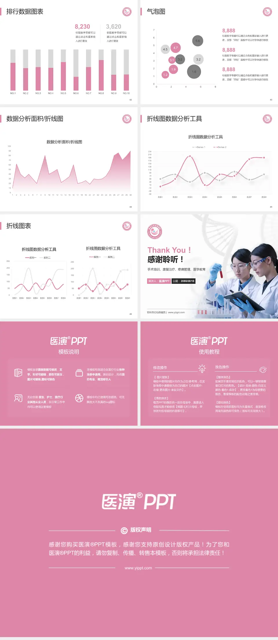 鄂州市妇幼保健院科研成果展示PPT模板4:3格式幻灯片预览图6