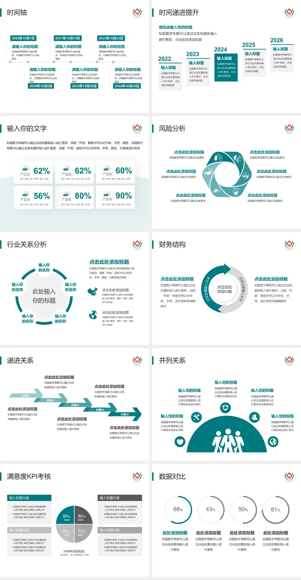 随州市中心医院病例分享与讨论PPT模板4:3格式幻灯片预览图3