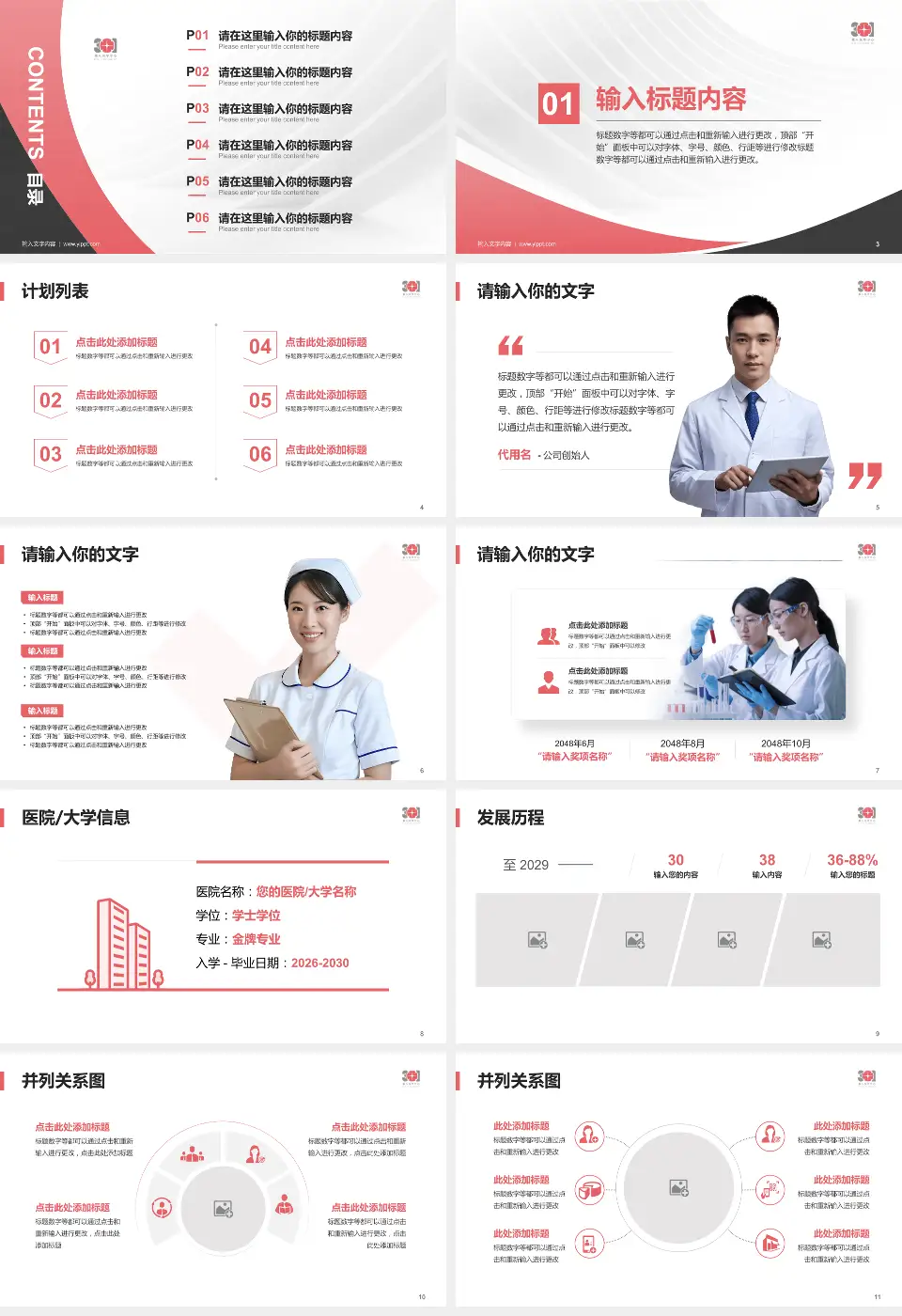 中国人民解放军总医院第八医学中心医疗行业比赛专用PPT模板16:9格式幻灯片预览图2