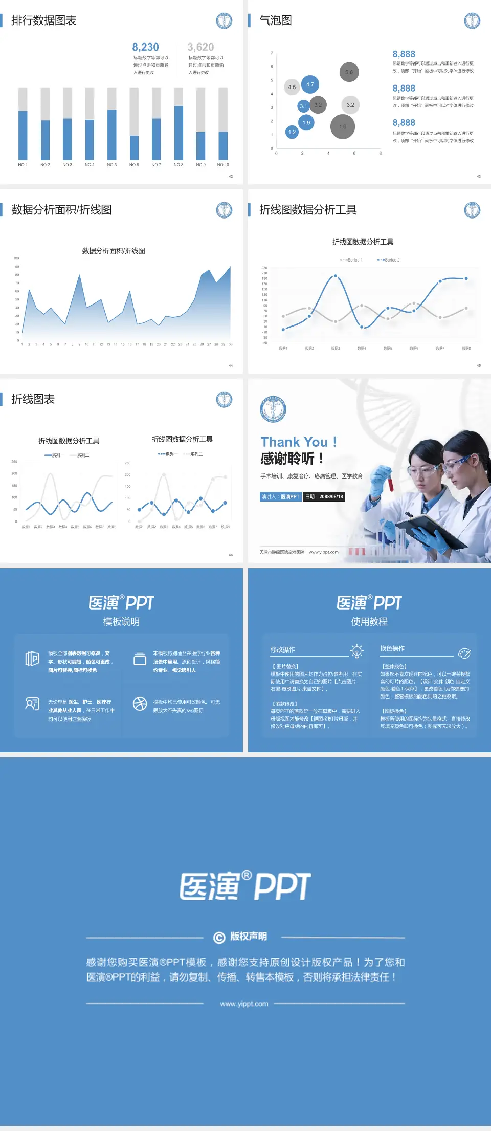 天津市肿瘤医院空港医院科研成果展示PPT模板4:3格式幻灯片预览图6