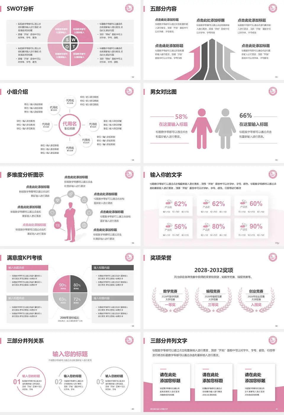 鄂州市妇幼保健院医疗行业比赛专用PPT模板16:9格式幻灯片预览图5
