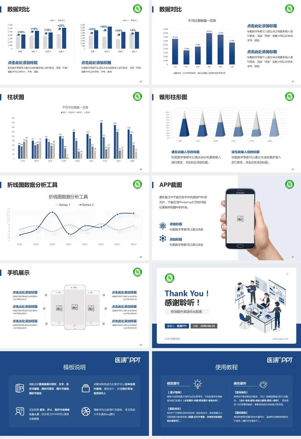 天津市西青医院财务与预算报告PPT模板16:9格式幻灯片预览图4