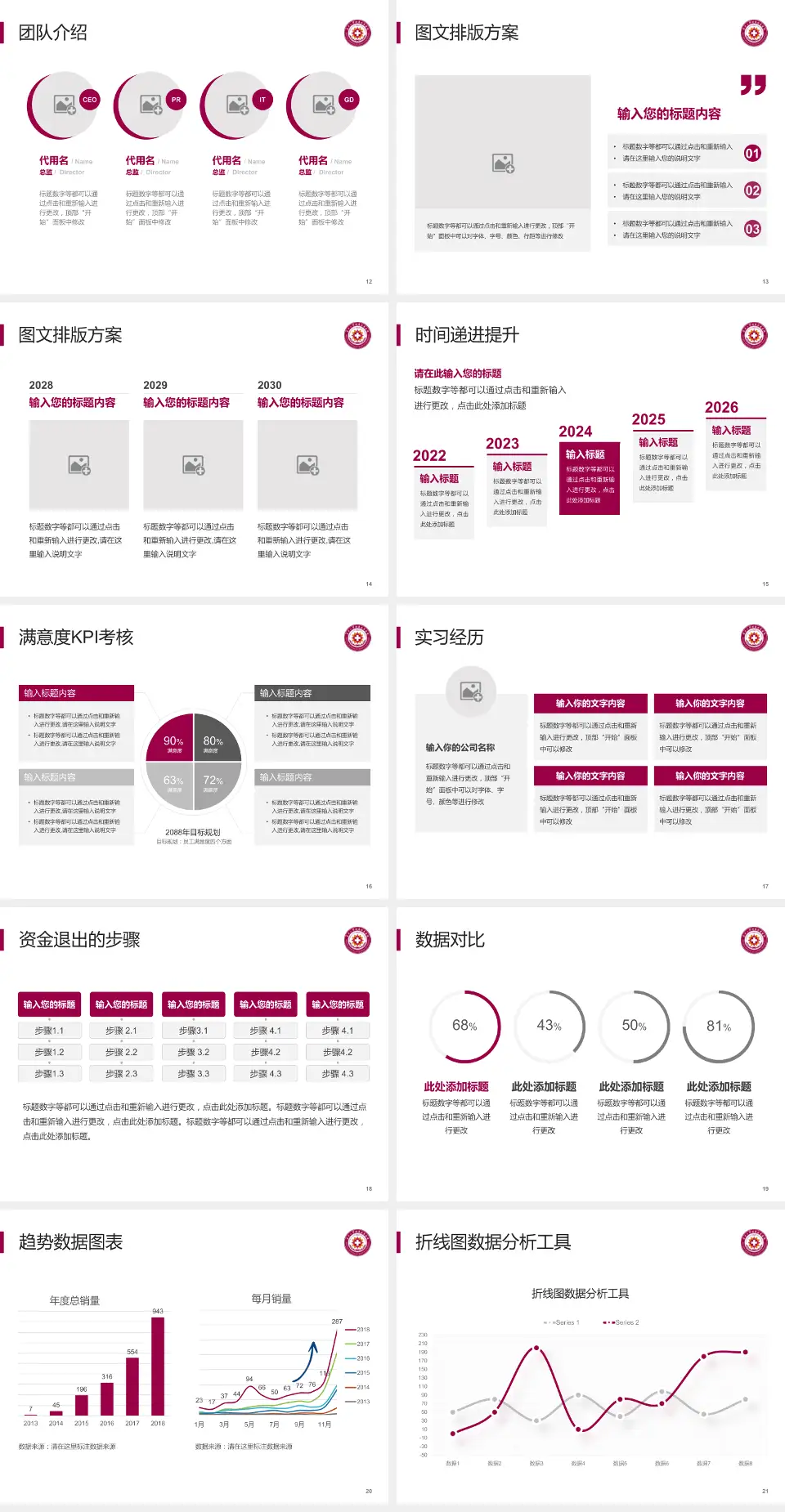 南开大学附属北辰医院培训与教育PPT模板4:3格式幻灯片预览图3