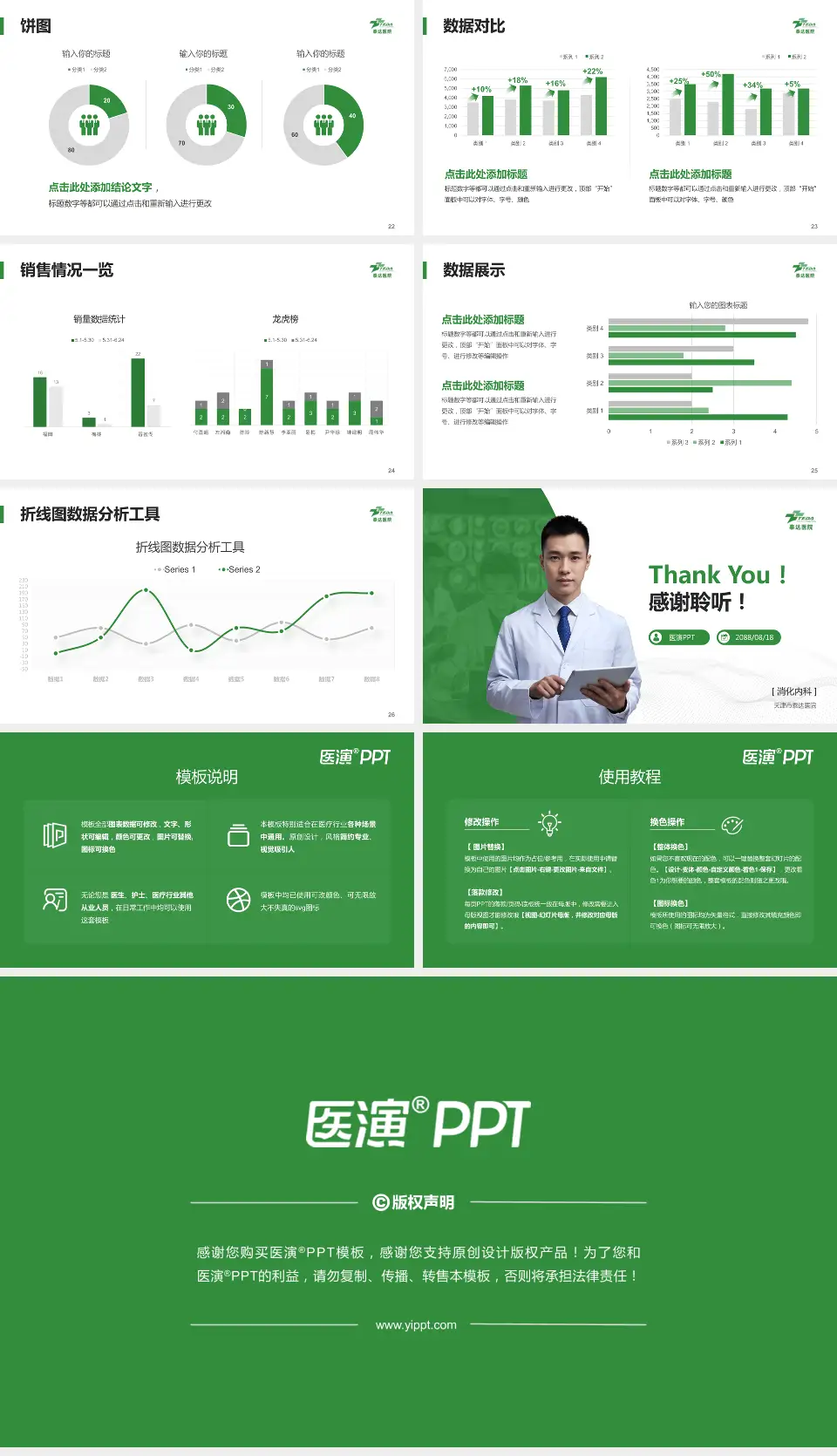 天津市泰达医院病例分享与讨论PPT模板16:9格式幻灯片预览图4
