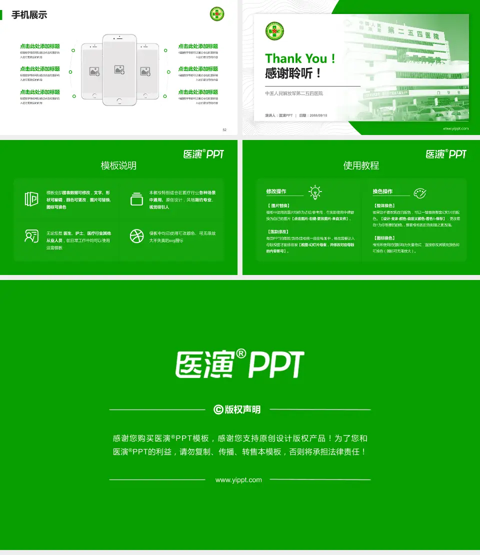 中国人民解放军第二五四医院医院管理报告PPT模板16:9格式幻灯片预览图7