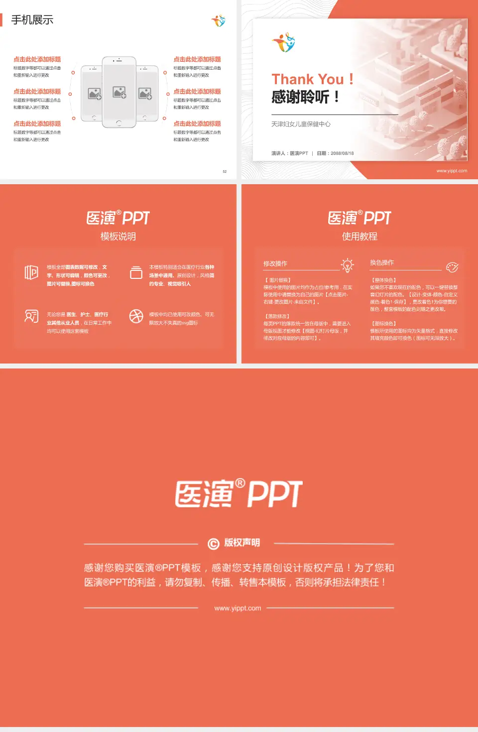 天津妇女儿童保健中心医院管理报告PPT模板4:3格式幻灯片预览图7