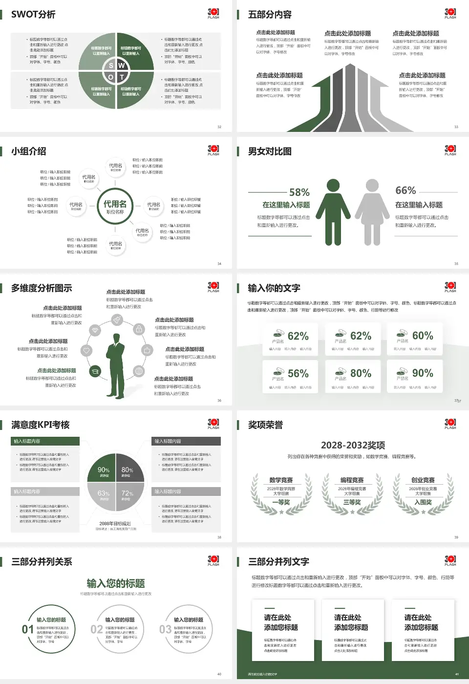 中国人民解放军总医院第三医学中心医疗行业比赛专用PPT模板16:9格式幻灯片预览图5