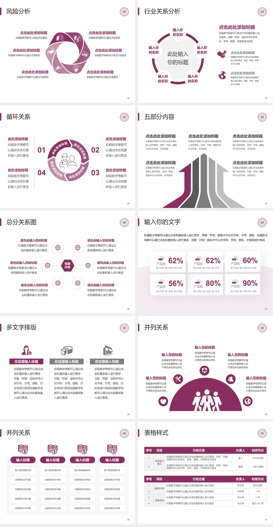 天津市口腔医院科室介绍与推广PPT模板4:3格式幻灯片预览图4