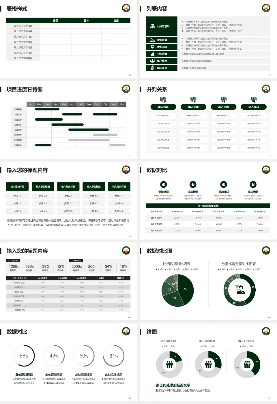 中国人民解放军火箭军总医院医疗行业比赛专用PPT模板16:9格式幻灯片预览图6