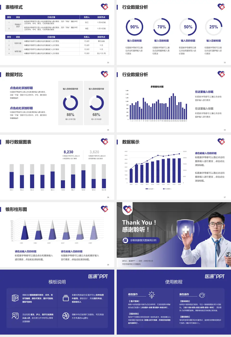 天津市南开区王顶堤医院医疗知识普及PPT模板16:9格式幻灯片预览图5
