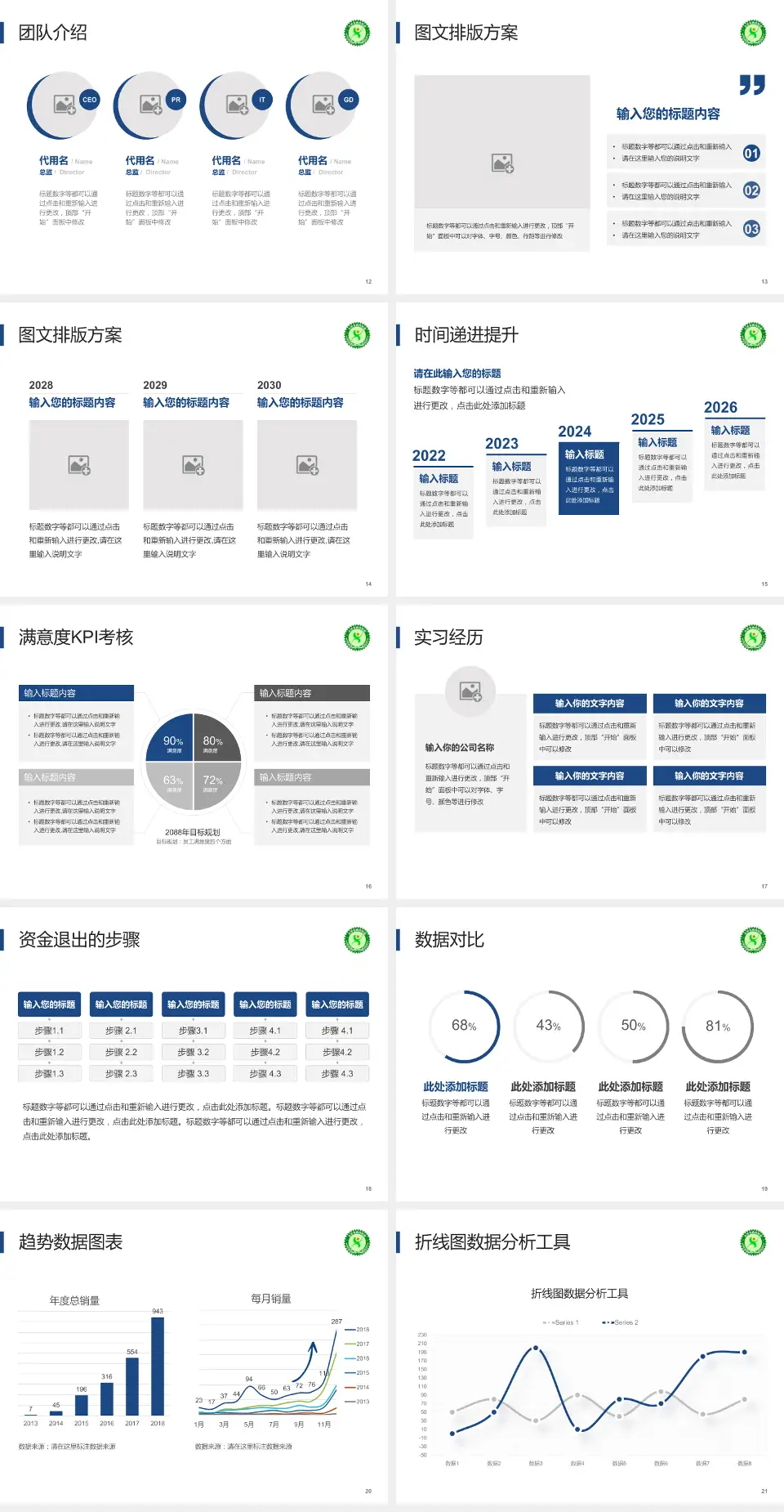 天津市西青医院培训与教育PPT模板4:3格式幻灯片预览图3