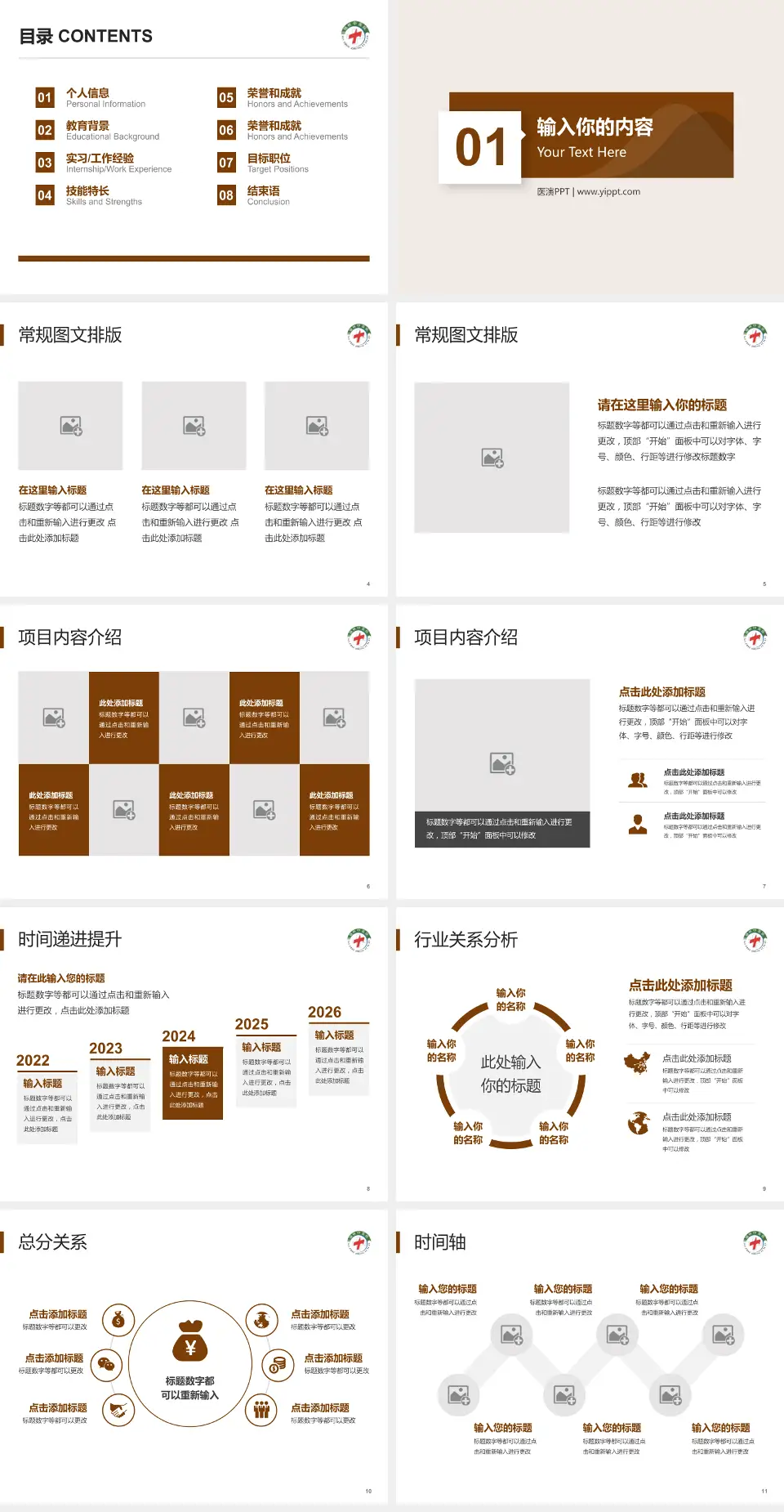 随州市中医医院财务与预算报告PPT模板4:3格式幻灯片预览图2