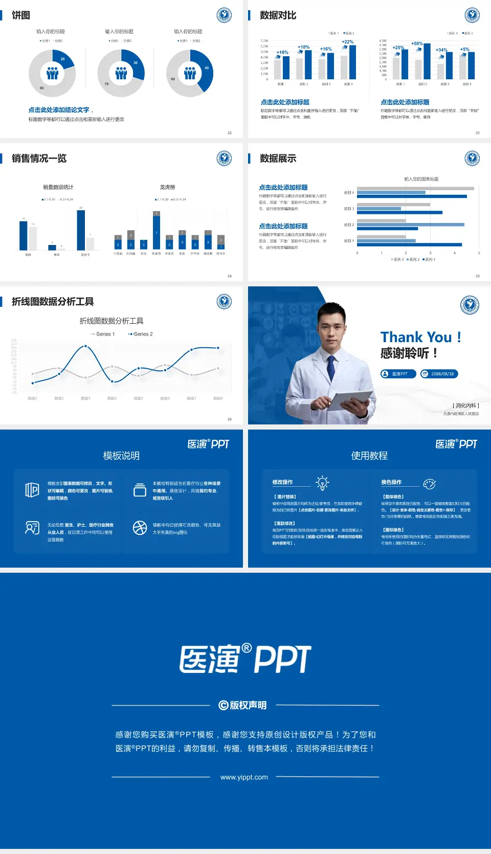 天津市蓟州区人民医院病例分享与讨论PPT模板16:9格式幻灯片预览图4