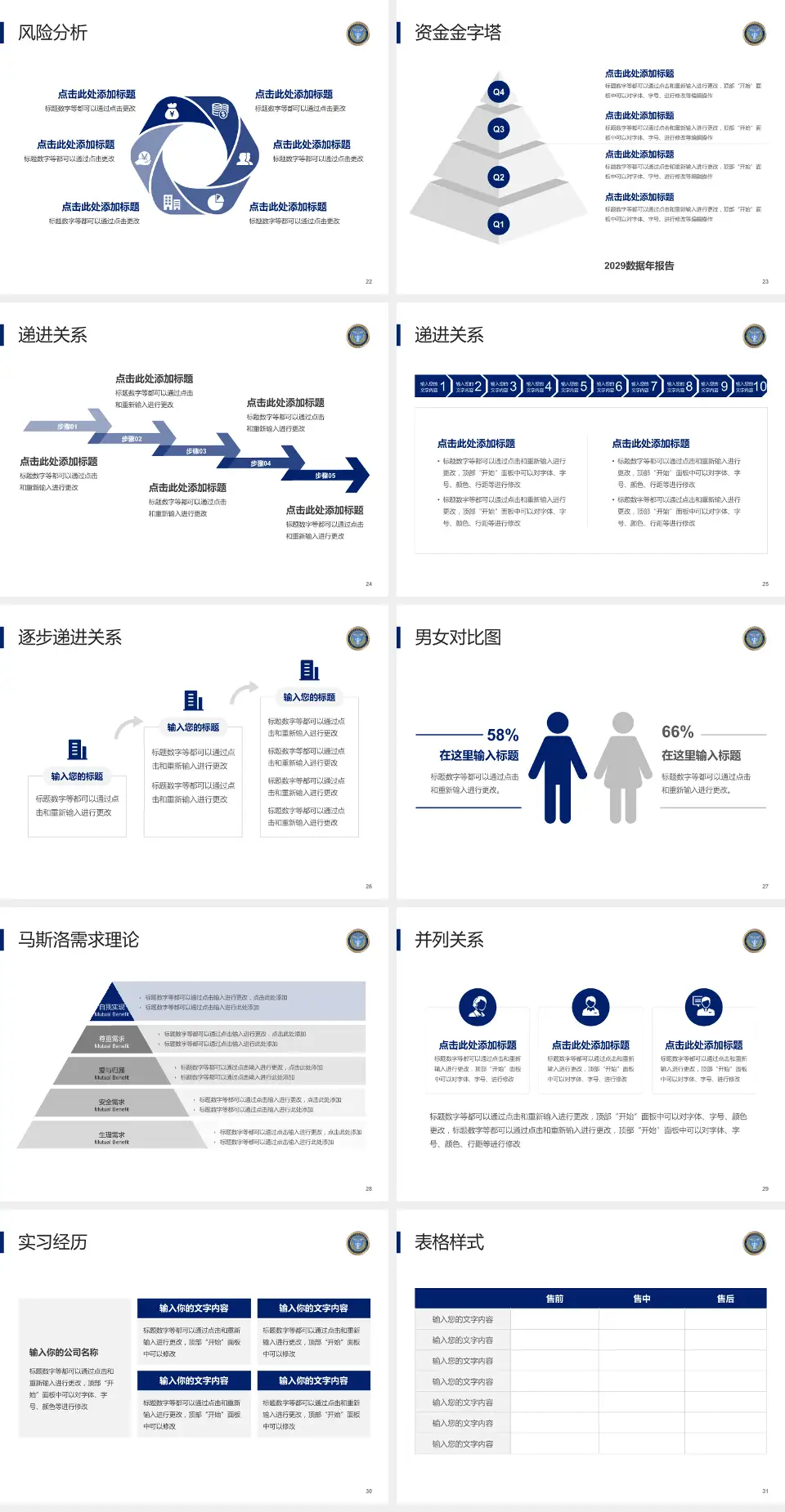 中国人民解放军空军航空医学研究所附属医院项目申请与汇报PPT模板4:3格式幻灯片预览图4