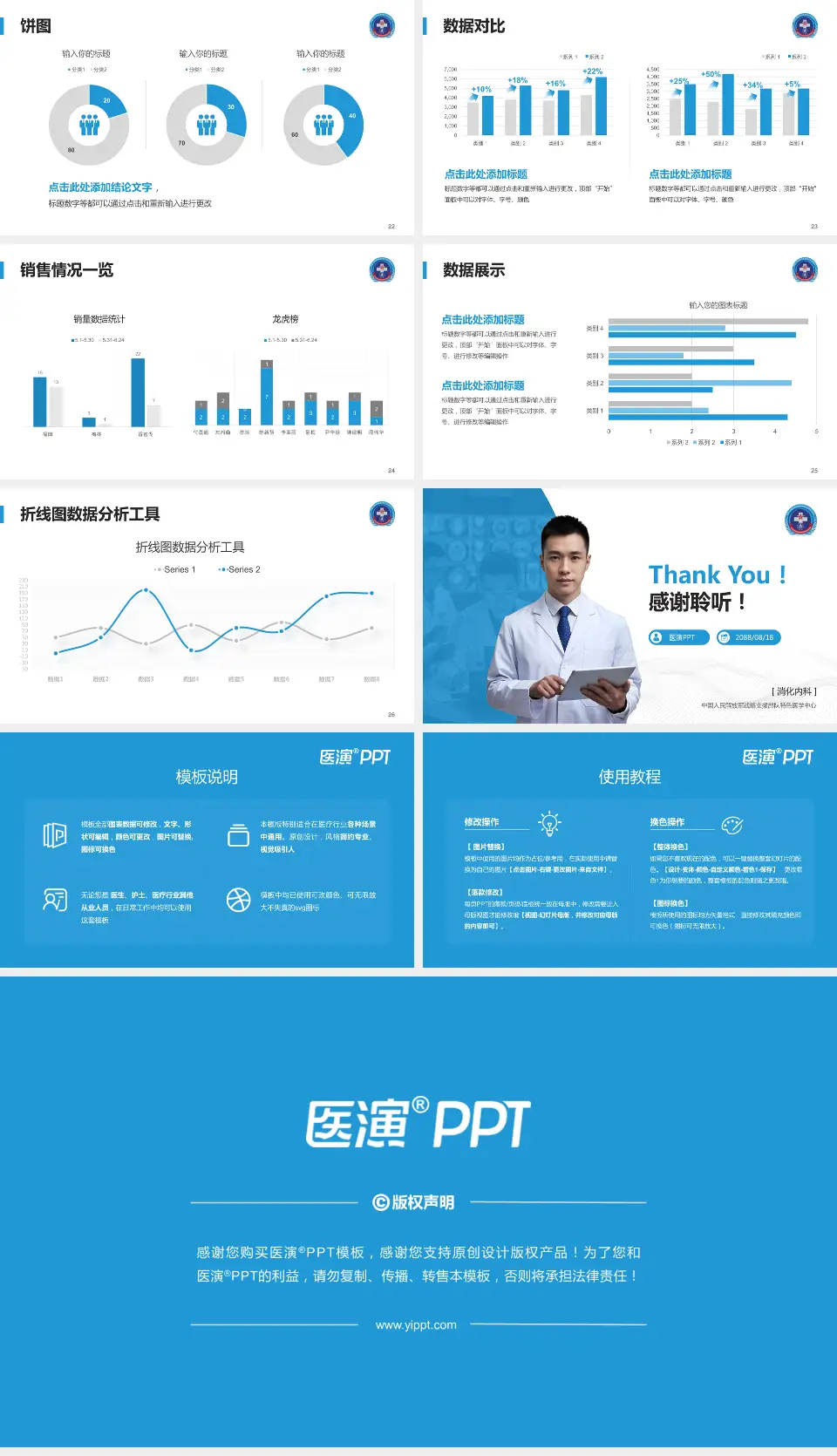中国人民解放军战略支援部队特色医学中心病例分享与讨论PPT模板16:9格式幻灯片预览图4